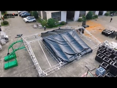 ферменная конструкция освещения выставки ферменной конструкции 290x290mm квадратная облегченная алюминиевая