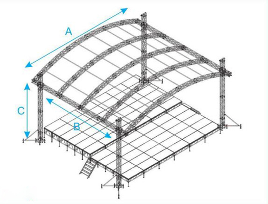 Bolt Truss Frame Structure Exhibition Aluminum Truss For Sale