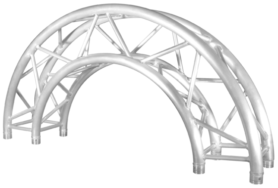 Aluminum Alloy 6082-T6 Circle Spigot Truss Square Shaped