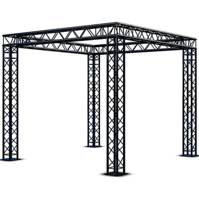 Free Design Display Aluminum Light Truss Alloy Exihibition Truss Lighting With Corner Box