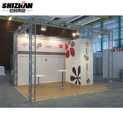 Free Design Display Aluminum Light Truss Alloy Exihibition Truss Lighting With Corner Box