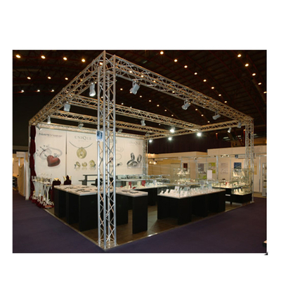 Free Design Display Aluminum Light Truss Alloy Exihibition Truss Lighting With Corner Box