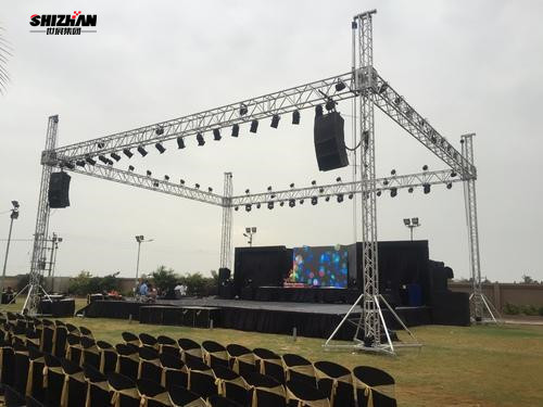 Light Spigot Square Truss Section Aluminum Spigot Truss Steel Roof Trusses