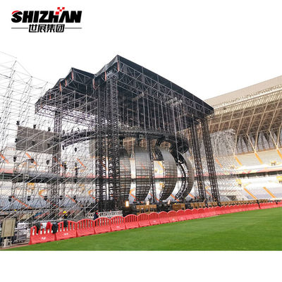 Heavy Duty Customized Concert Truss System LED Ball Curved Lighting Truss Structure