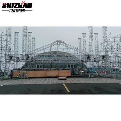 TUV Stage Decoration Circles Curved Aluminum Triangle Lighting Truss