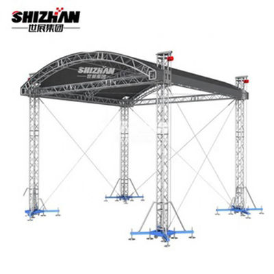 Aluminum Alloy Stage Light Truss System Design Flat Lighting Trusses