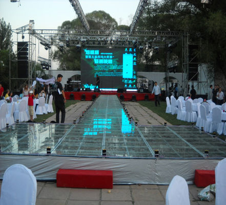 750kg/sqm Acrylic Event Glass Stage Aluminum Stage Platform