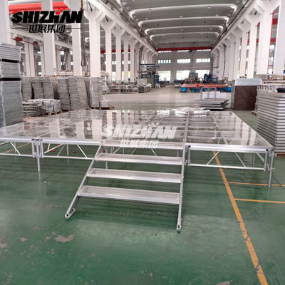 Transparent Acrylic Aluminum Alloy Outdoor Event Glass Portable Dance Stage Floor
