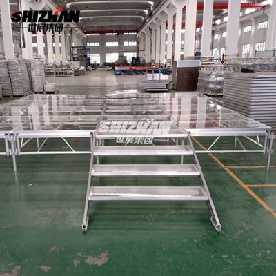 Transparent Acrylic Aluminum Alloy Outdoor Event Glass Portable Dance Stage Floor