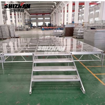 Transparent Acrylic Aluminum Alloy Outdoor Event Glass Portable Dance Stage Floor