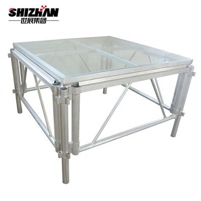 Aluminium wedding event glass stage