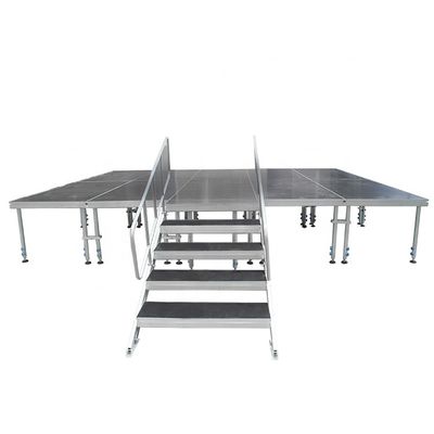 TUV certificated aluminium portable 4ft 8ft Mobile Concert Event Foldable Stage platform