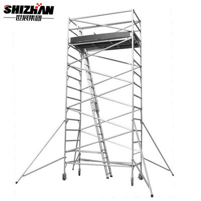 Cuplock Aluminium Mobile Scaffold  H Frame Ladder Scaffolding System