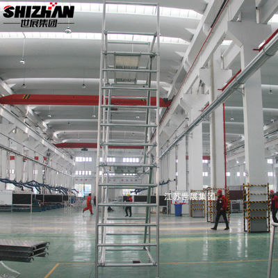 Customized Mobile Steel Scaffold Aluminium Access Tower diagonal pipe