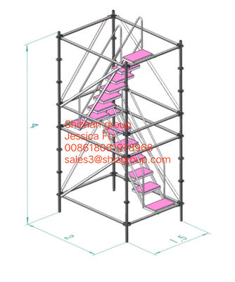 10m portable mobile tower Aluminum Mini Scaffold horizontal pipe