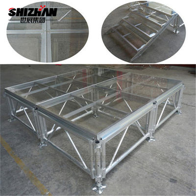 Aluminum Glass Stage Acrylic Wedding Decor Event Transparent Outdoor Portable Stage