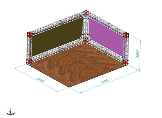 Aluminum C Channel Steel Curved Roof Truss Semi Circle Outdoor