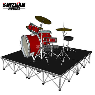Aluminium Alloy 6061-T6 Portable Outdoor Stage Platforms For Concert Event