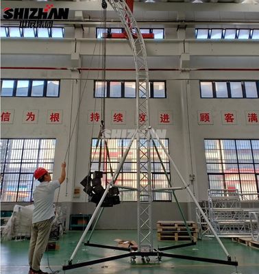 Line Array Speaker Aluminium Lighting Truss Standing 400x400mm