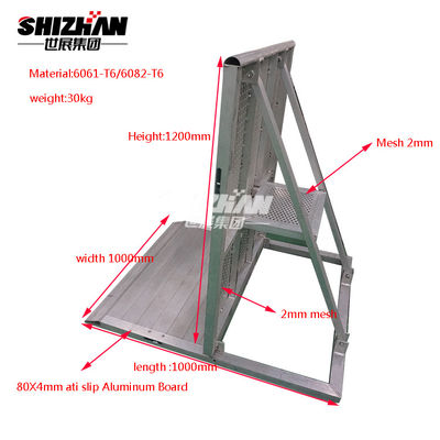 Aluminum Concert Stage Barricades Flood Barrier Factory Event