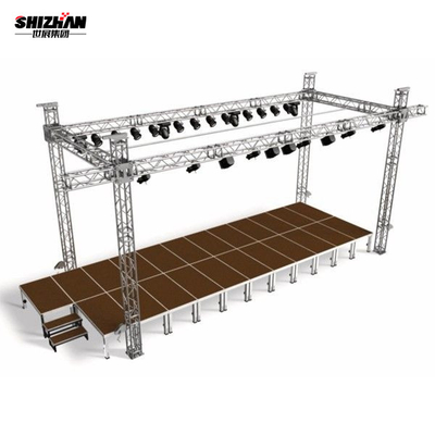 Aluminum Alloy Stage Truss System Design Lighting Flat Trusses