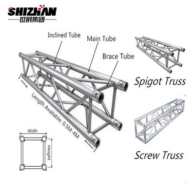 Heavy Duty 6061 Aluminum Spigot Truss Alloy Lighting Truss In Event Concert for sale