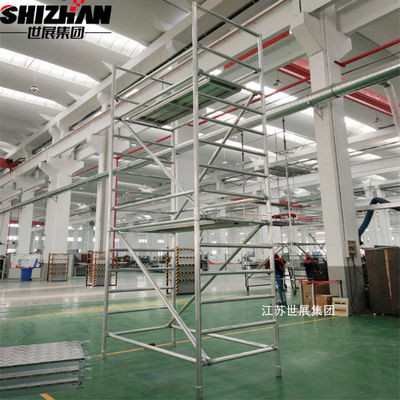 Customized Mobile Steel Scaffold Aluminium Access Tower diagonal pipe